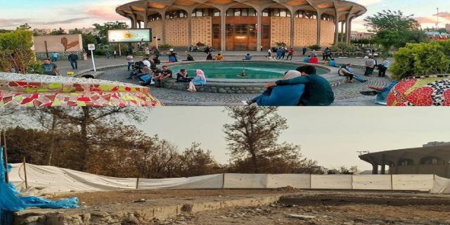 یک بی غرهنگ به نام زاکانی و یک حامی بنام حسین شریعتمداری ...زاکانی، حوض تئاتر شهر را با خاک یکسان کرد 